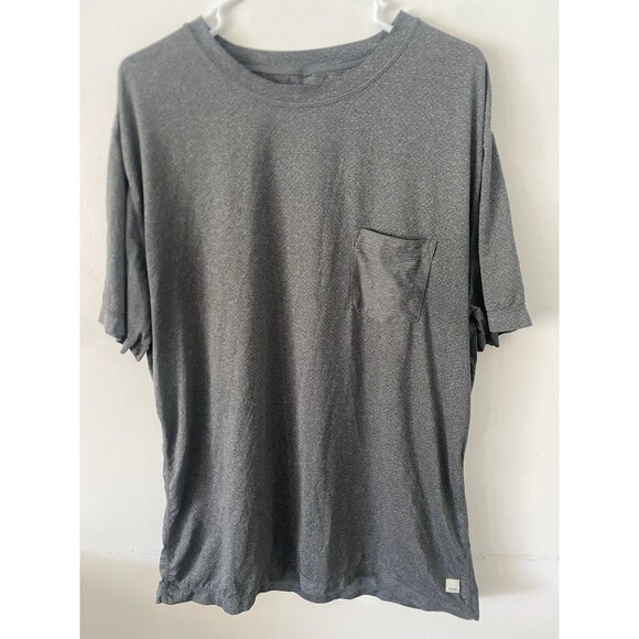 Vuori Tradewind Performance T-Shirt 2.0 Mens XL Grey Heathered Pocket - Picture 1 of 6